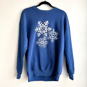 VINTAGE 1992 SNOWFLAKE GRAPHIC CREWNECK
